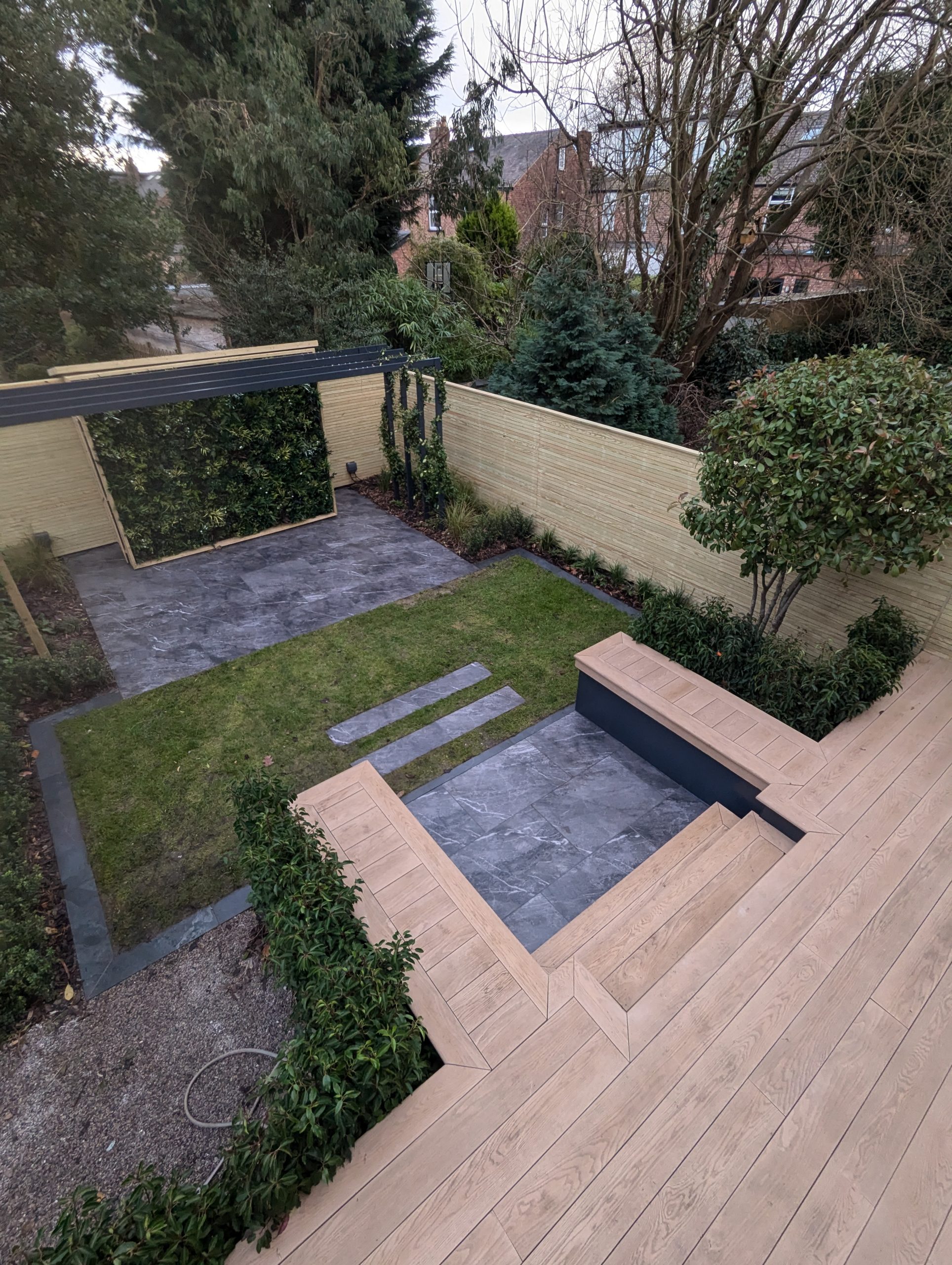 Contemporary Multi-Level Urban Garden With Architectural Planting